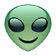 Émoji 👽 Alien sur WhatsApp 2.17.
