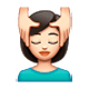💆🏻 Emoji Person, die eine Kopfmassage bekommt: helle Hautfarbe WhatsApp 2.17.