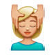 💆🏼 Emoji Person, die eine Kopfmassage bekommt: mittelhelle Hautfarbe WhatsApp 2.17.