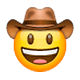 🤠 Emoji Cara Con Sombrero De Vaquero en WhatsApp 2.17.