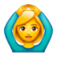 🙆 Emoji Person mit Händen auf dem Kopf WhatsApp 2.17.