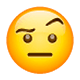 🤨 Emoji Gesicht mit hochgezogenen Augenbrauen WhatsApp 2.17.