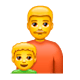 👨‍👦 Emoji Familie: Mann, Junge WhatsApp 2.17.
