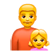 👨‍👧 Emoji Familie: Mann, Mädchen WhatsApp 2.17.