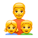 Emoji 👨‍👧‍👦 Famiglia: Uomo, Bambina E Bambino su WhatsApp 2.17.