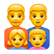 👨‍👨‍👧‍👦 Emoji Familie: Mann, Mann, Mädchen und Junge WhatsApp 2.17.