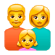 Emoji 👨‍👩‍👧 Famiglia: Uomo, Donna E Bambina su WhatsApp 2.17.