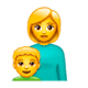 👩‍👦 Emoji Familie: Frau, Junge WhatsApp 2.17.