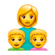 Emoji 👩‍👦‍👦 Famiglia: Donna, Bambino E Bambino su WhatsApp 2.17.