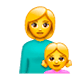 👩‍👧 Emoji Familie: Frau, Mädchen WhatsApp 2.17.
