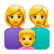 👩‍👩‍👦 Emoji Familie: Frau, Frau und Junge WhatsApp 2.17.