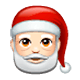 🎅🏻 Emoji Papá Noel: Tono De Piel Claro en WhatsApp 2.17.