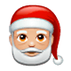 🎅🏼 Emoji Papá Noel: Tono De Piel Claro Medio en WhatsApp 2.17.