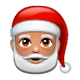 🎅🏽 Emoji Weihnachtsmann: mittlere Hautfarbe WhatsApp 2.17.