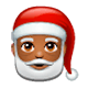 Emoji 🎅🏾 Babbo Natale: Carnagione Abbastanza Scura su WhatsApp 2.17.