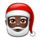 🎅🏿 Emoji Weihnachtsmann: dunkle Hautfarbe WhatsApp 2.17.