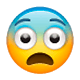 Emoji 😨 Faccina Impaurita su WhatsApp 2.17.