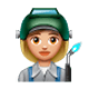 👩🏼‍🏭 Emoji Fabrikarbeiterin: mittelhelle Hautfarbe WhatsApp 2.17.