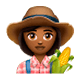 👩🏾‍🌾 Emoji Agricultora: Tono De Piel Oscuro Medio en WhatsApp 2.17.