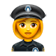 👮‍♀️ Emoji Agente De Policía Mujer en WhatsApp 2.17.