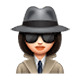 🕵🏻‍♀️ Emoji Detective Mujer: Tono De Piel Claro en WhatsApp 2.17.