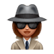 Emoji 🕵🏽‍♀️ Investigatrice: Carnagione Olivastra su WhatsApp 2.17.