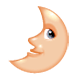 🌛 Emoji Rosto Da Lua De Quarto Crescente na WhatsApp 2.17.