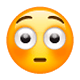 Emoji 😳 Faccina Imbarazzata su WhatsApp 2.17.