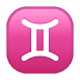 Emoji ♊ Segno Zodiacale Dei Gemelli su WhatsApp 2.17.