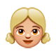 👧🏼 Emoji Mädchen: mittelhelle Hautfarbe WhatsApp 2.17.