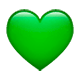 💚 Emoji Corazón Verde en WhatsApp 2.17.