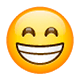 😁 Emoji strahlendes Gesicht mit lachenden Augen WhatsApp 2.17.