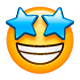 🤩 Emoji Cara Sonriendo Con Estrellas en WhatsApp 2.17.