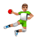 Émoji 🤾🏽 Personne Jouant Au Handball : Peau Légèrement Mate sur WhatsApp 2.17.