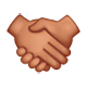 🤝🏽 Emoji Handschlag, mittlere Hautfarbe WhatsApp 2.17.