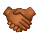 🤝🏾 Emoji Handschlag, mitteldunkle Hautfarbe WhatsApp 2.17.