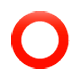 Émoji ⭕ Cercle Rouge sur WhatsApp 2.17.