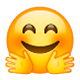 🤗 Emoji Rosto Abraçando na WhatsApp 2.17.