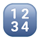 Emoji 🔢 Pulsante Con Numeri su WhatsApp 2.17.