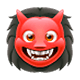 👹 Emoji Demonio Japonés Oni en WhatsApp 2.17.