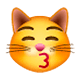 😽 Emoji Gato Besando en WhatsApp 2.17.