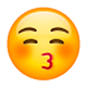 😚 Emoji küssendes Gesicht mit geschlossenen Augen WhatsApp 2.17.