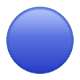 🔵 Emoji Círculo Azul Grande en WhatsApp 2.17.