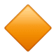 Émoji 🔶 Grand Losange Orange sur WhatsApp 2.17.