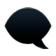 Emoji 🗨️ Nuvoletta Nera su WhatsApp 2.17.