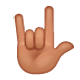 Emoji 🤟🏽 Gesto Ti Amo: Carnagione Olivastra su WhatsApp 2.17.