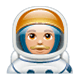 Emoji 👨🏼‍🚀 Astronauta Uomo: Carnagione Abbastanza Chiara su WhatsApp 2.17.