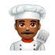 👨🏾‍🍳 Emoji Cocinero: Tono De Piel Oscuro Medio en WhatsApp 2.17.
