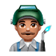 👨🏽‍🏭 Emoji Fabrikarbeiter: mittlere Hautfarbe WhatsApp 2.17.
