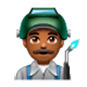 👨🏾‍🏭 Emoji Fabrikarbeiter: mitteldunkle Hautfarbe WhatsApp 2.17.